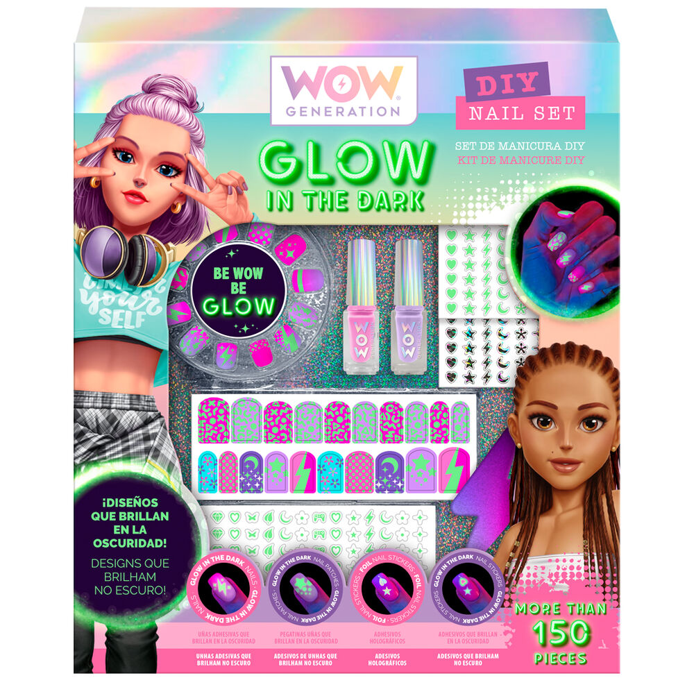 SET MANICURE GLOW IN THE DARK UNGHIE PROFUMATE