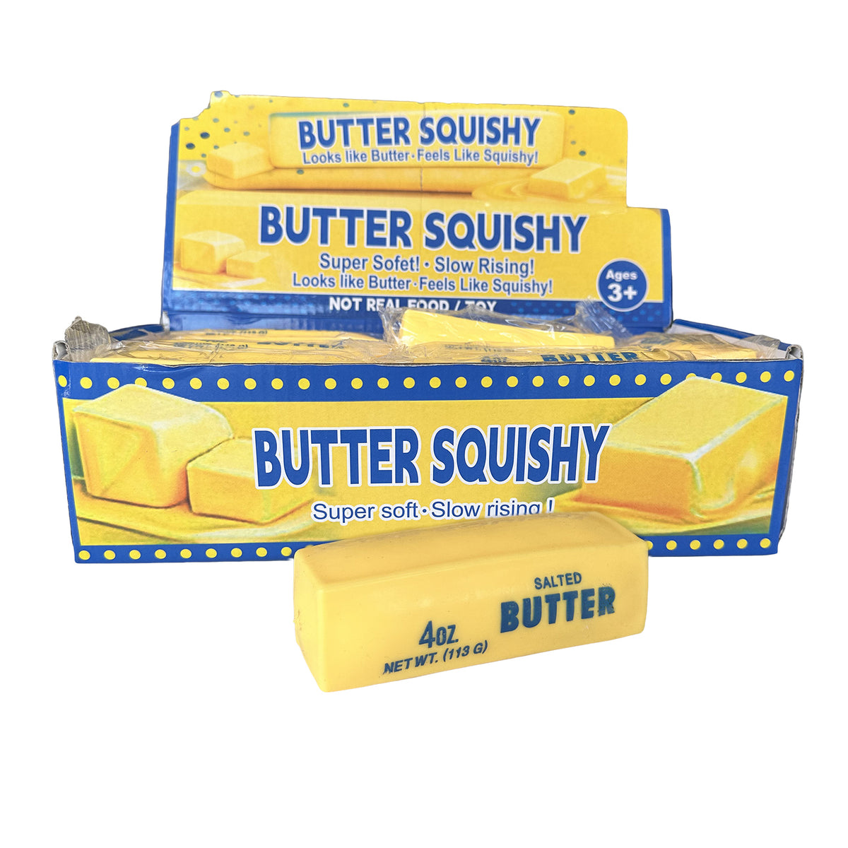 SQUISHY BUTTER 4OZ 491589/491633 ASSORT.