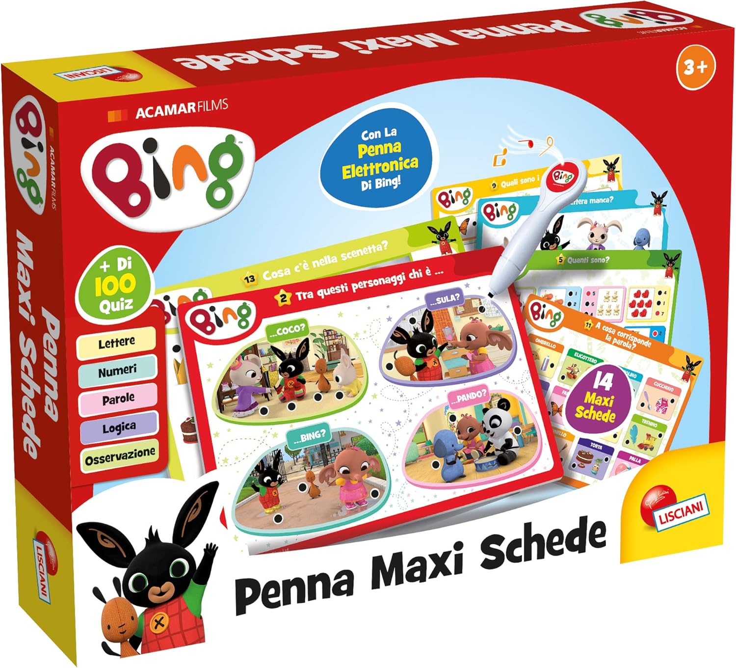 Bing Penna Maxi Schede, Multicolore, 100422