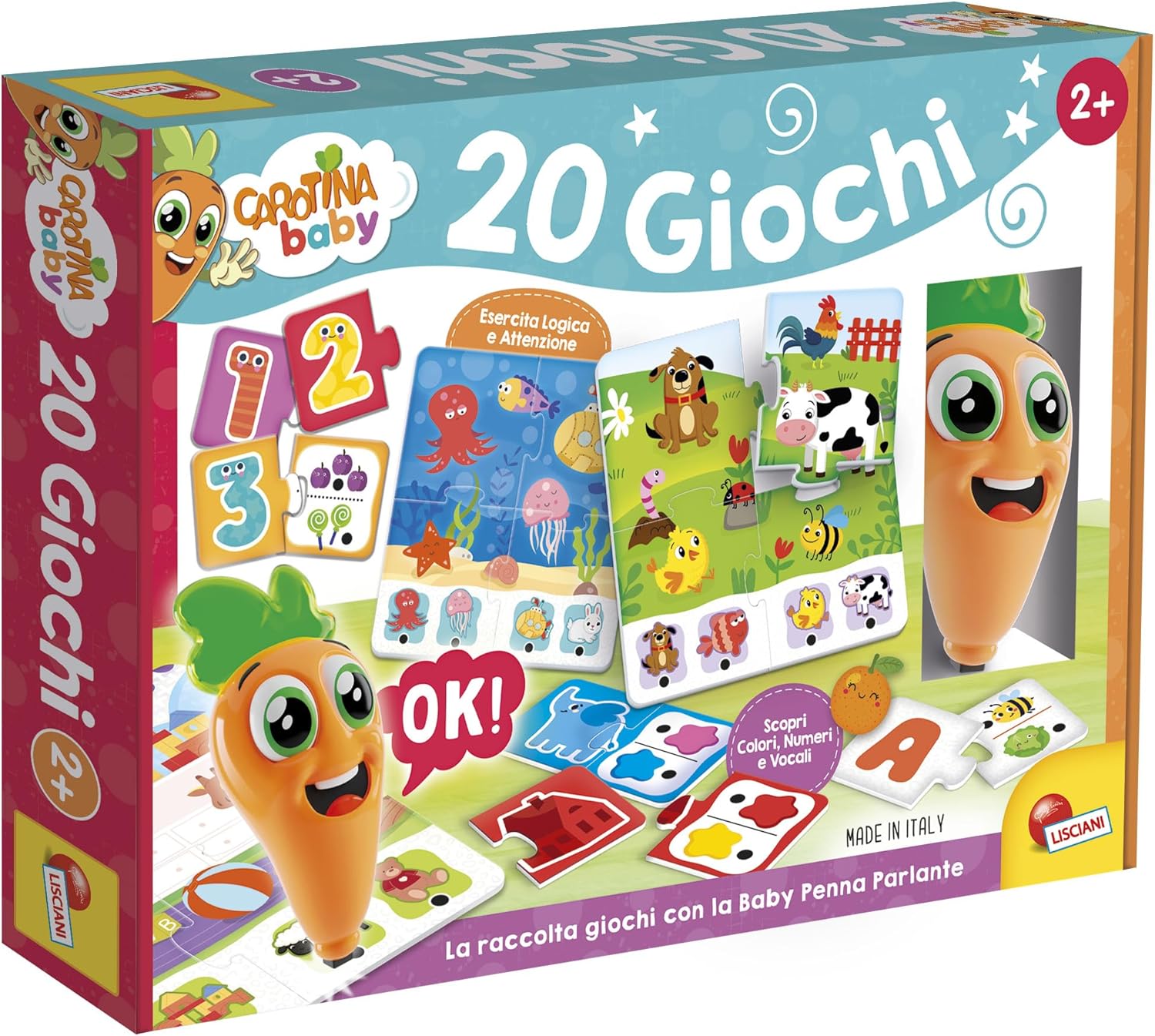CAROTINA BABY PENNA PARLANTE 20 GIOCHI EDUCATIVI