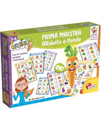CAROTINA PRIMA MAESTRA MAXI SCHEDE ALFABETO E PAROLE