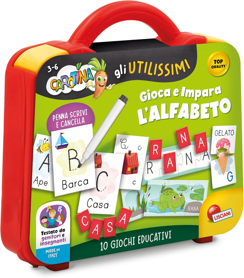 Carotina Gli Utilissimi Valigetta Gioca e impara Alfabeto