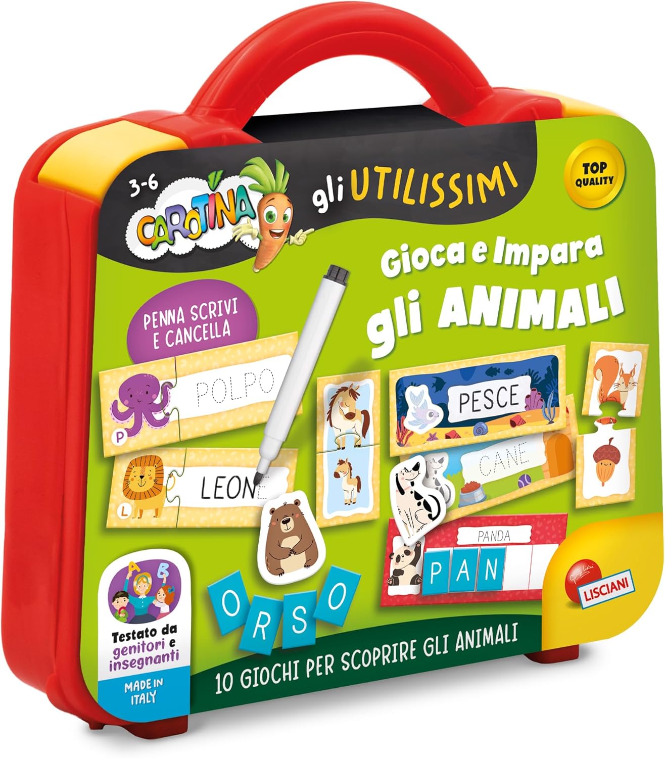 Carotina Gli Utilissimi Valigetta Gioca e impara Animali