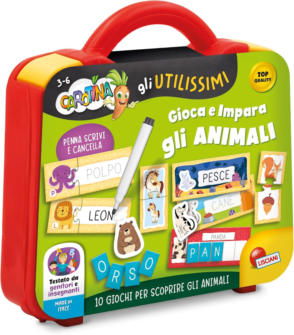 Carotina Gli Utilissimi Valigetta Gioca e impara Animali
