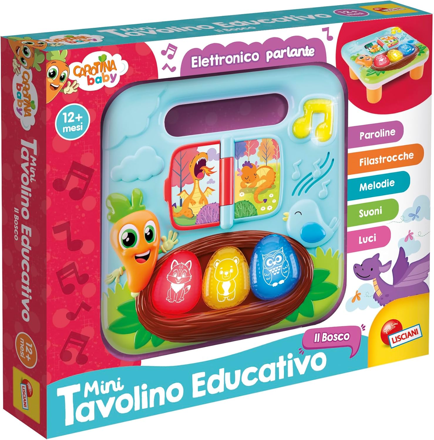 Carotina Baby Mini tavolino educativo Il Bosco
