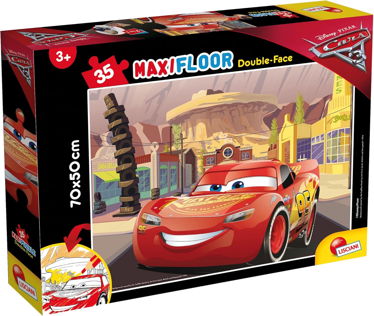 DISNEY PUZZLE 35PZ MAXI FLOOR CARS