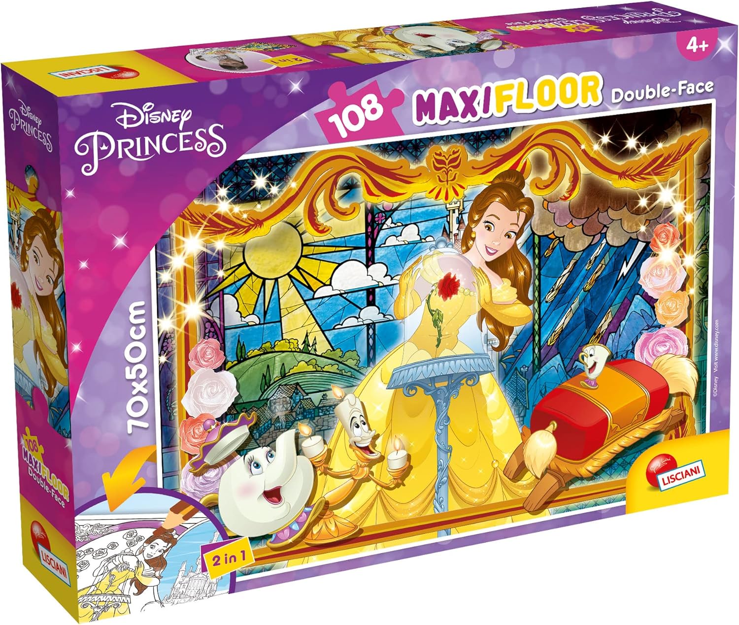Puzzle DF Maxi Floor 108 Bella E La Bestia, Colore, 91775