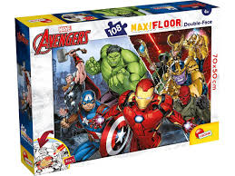 PUZZLE 108 PZ MAXI MARVEL AVENGERS DOUBLE FACE