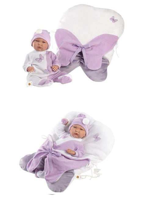 TUTINA LILLA CON COPERTINA 42CM