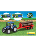 New holland trattore con rimorchio
