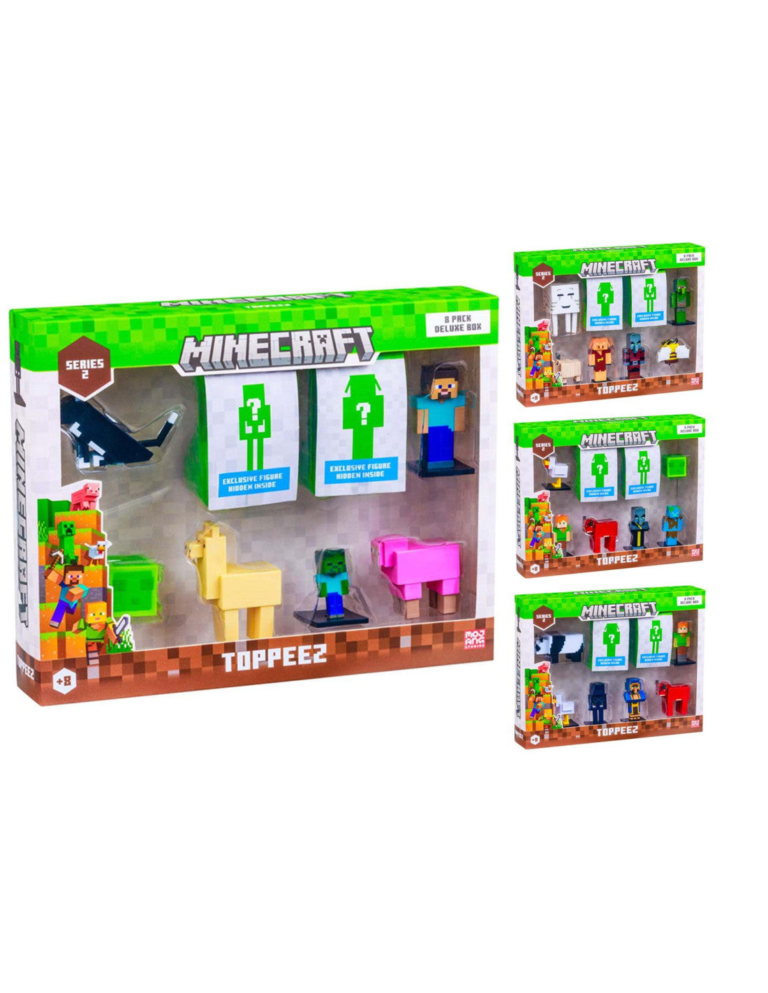 Minecraft Serie2 3D Pack 8 ASSORTITI