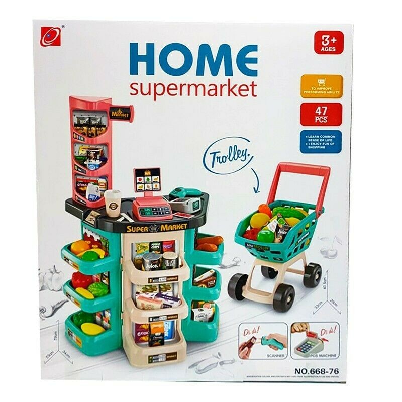 Supermarket 42 accessori e Carrello della Spesa