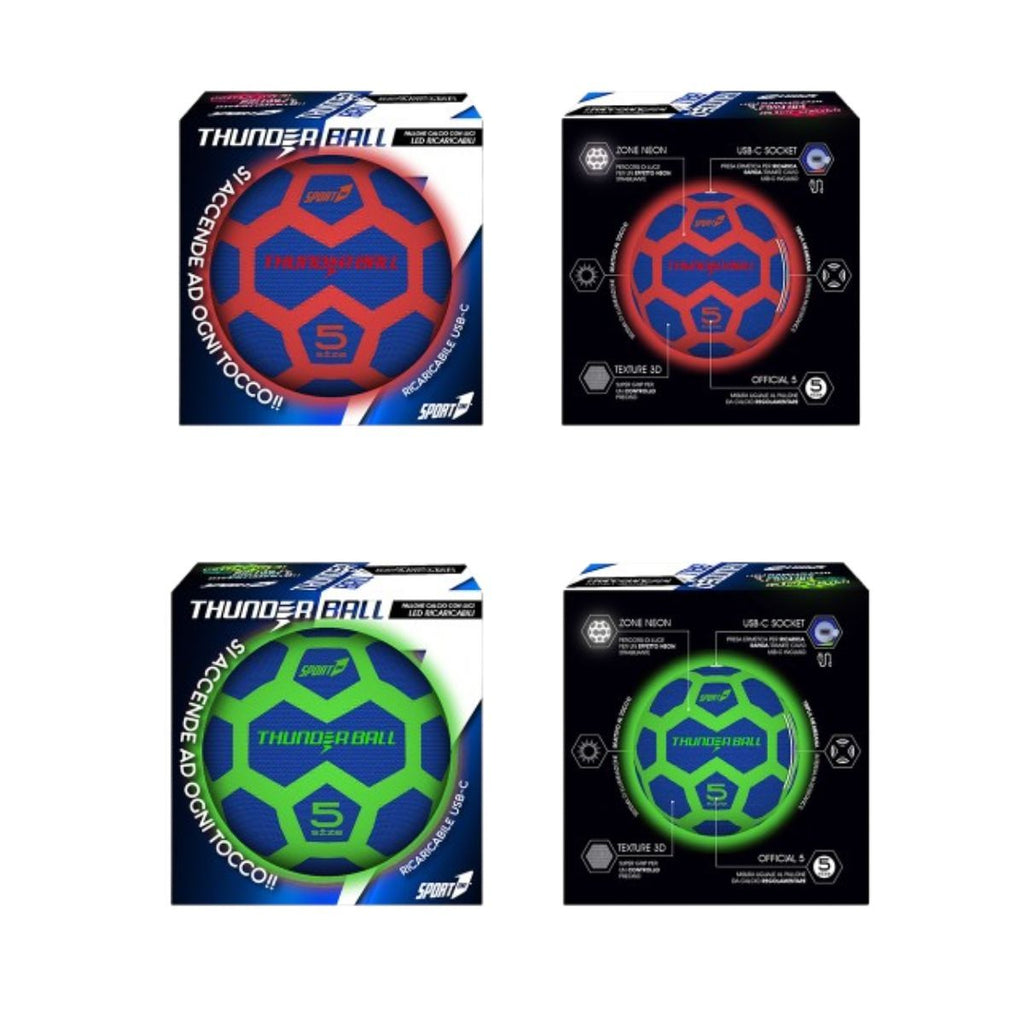 Pallone Calcio Thunderball Luminoso assortito
