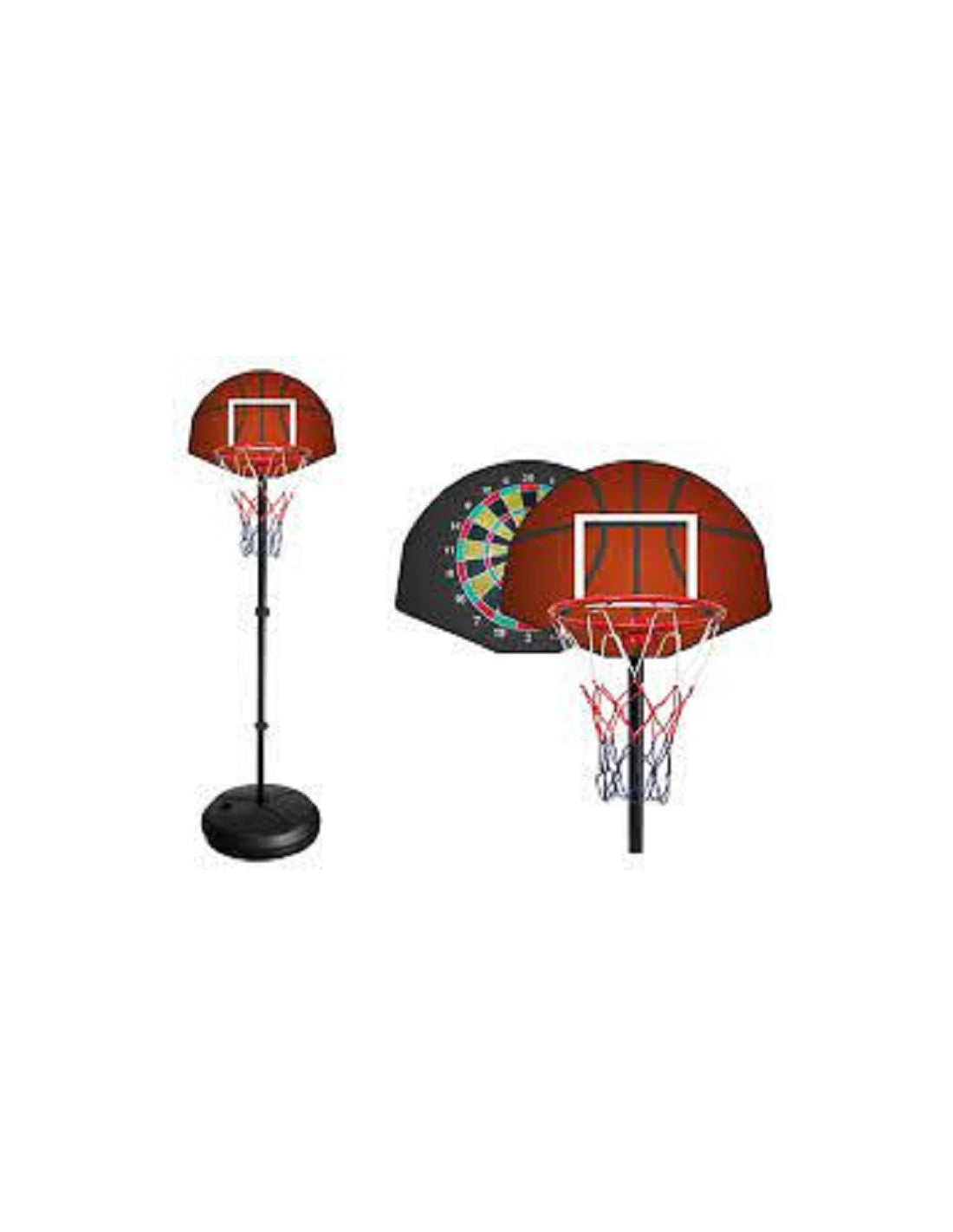 Piantana Basket 2 In 1 con Bersaglio Magnetico