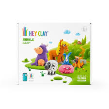 HEY CLAY ANIMALI "ANIMALI"ARGILLA DA MODELLARE KIT GRANDI