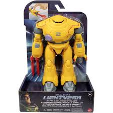 Buzz Lightyear Zyclops Robot da Combattimento Action Figure, con 12 articolazioni mobili, lanciamissili sul braccio