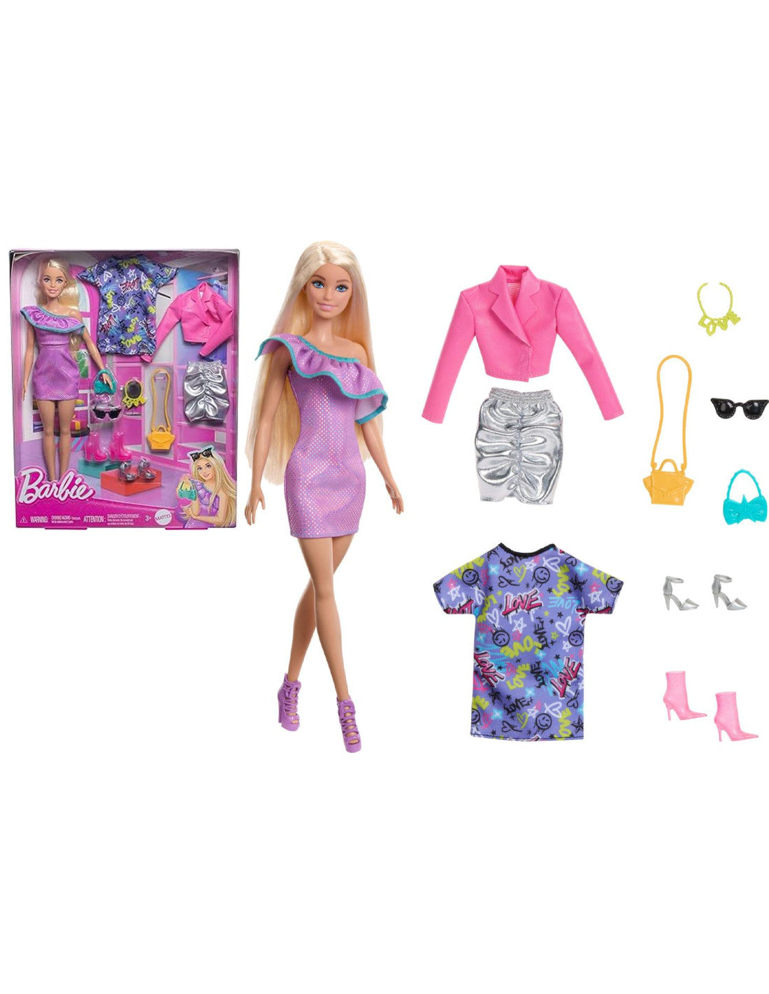 BARBIE FASHIONISTAS CON ABITI E ACCESSORI