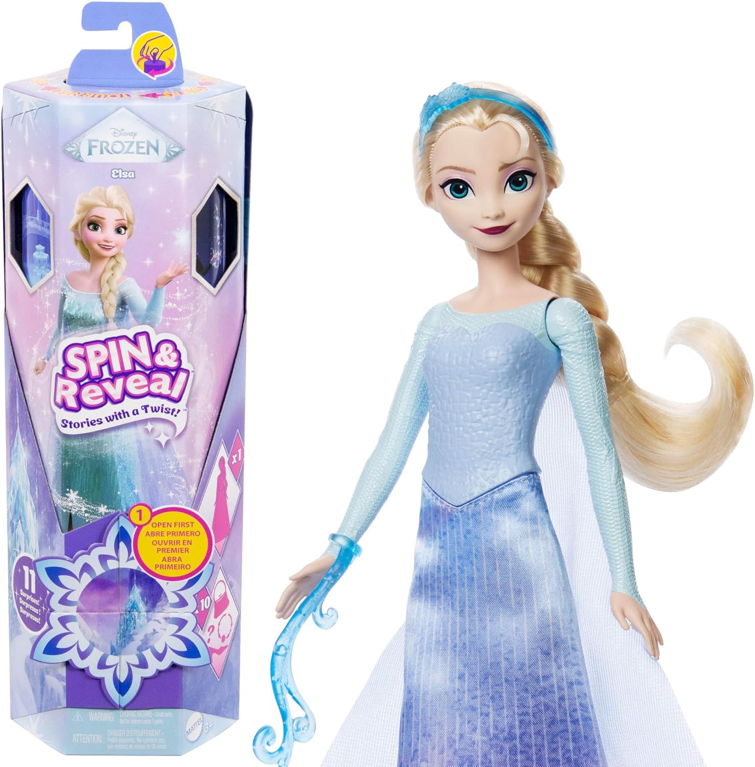 FROZEN Elsa Spin & Reveal, con 11 sorprese
