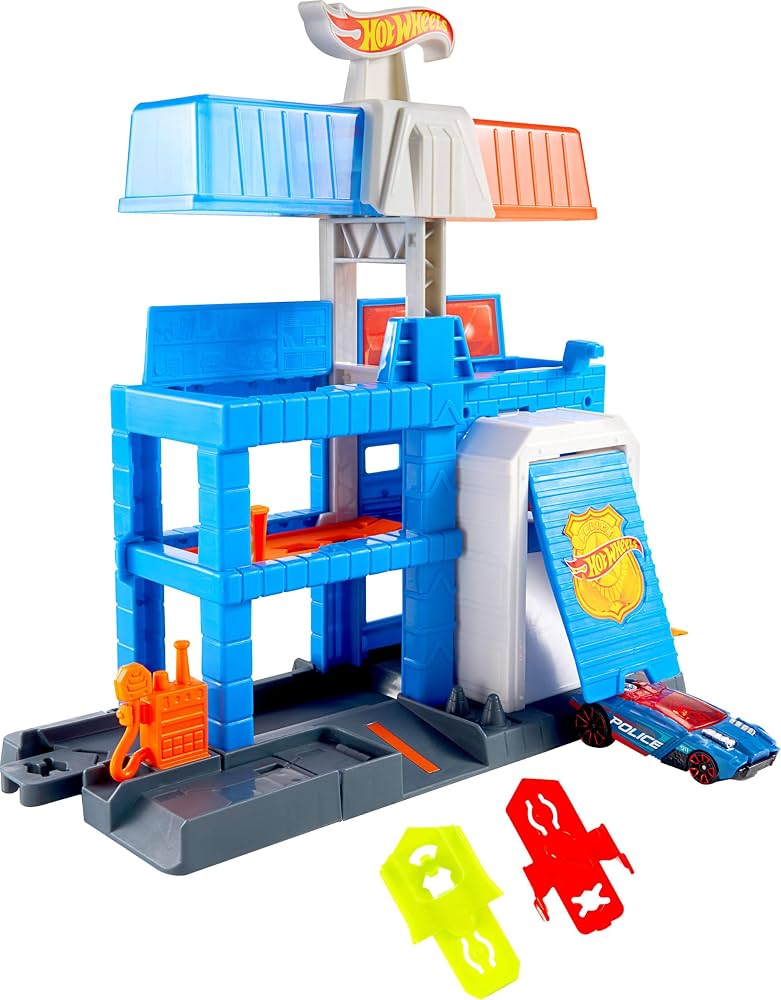 Hot Wheels City Torre di Polizia Playset e Auto Die-Cast
