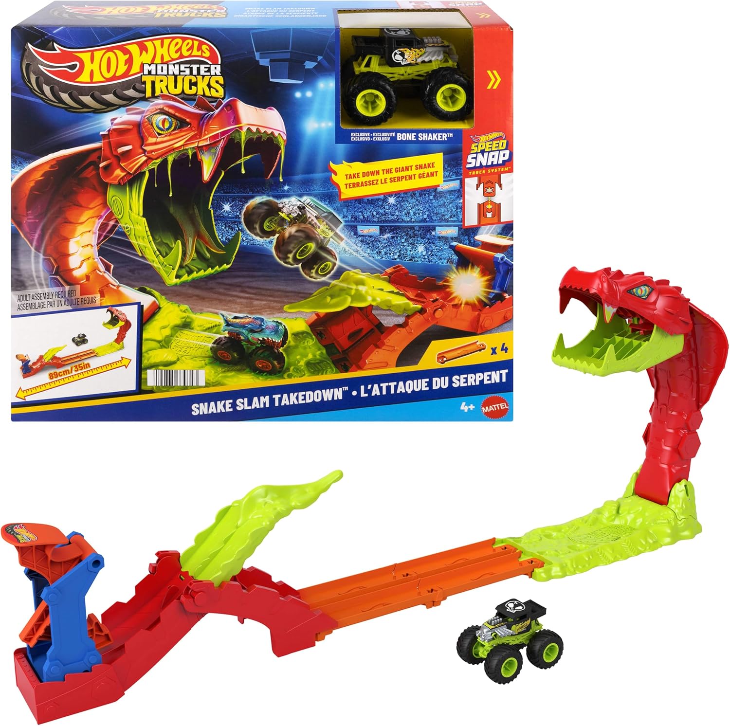 Hot Wheels Monster Trucks - Attacco del Serpente