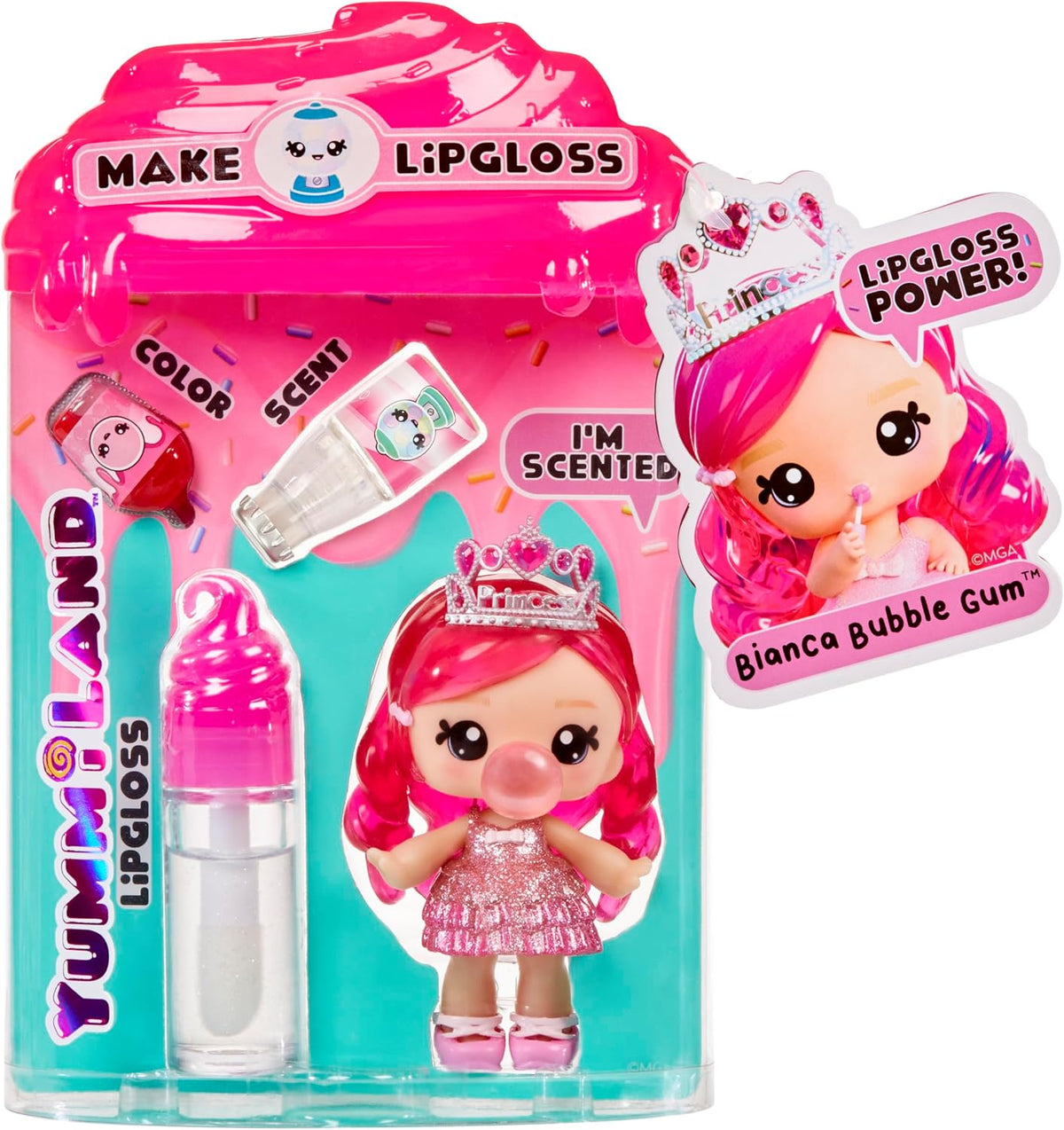 Yummiland Lipgloss Doll Bambola profumata con kit di lucidalabbra