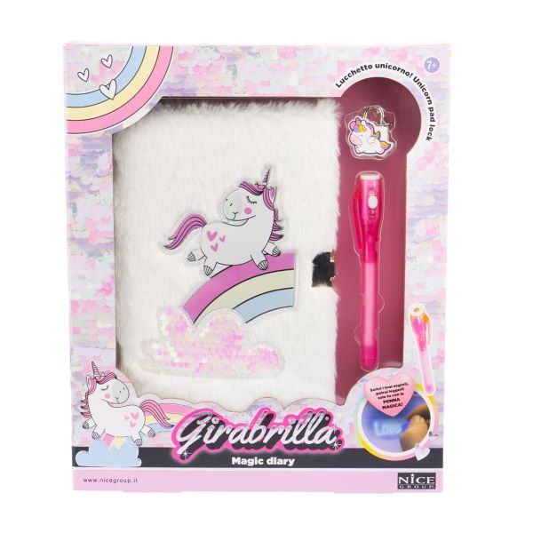 DIARIO SEGRETO GIRABRILLA UNICORNO MAGICO