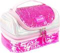 GIRABRILLA PUFFER LUNCH BOX/BEAUTY CASE FUCSIA