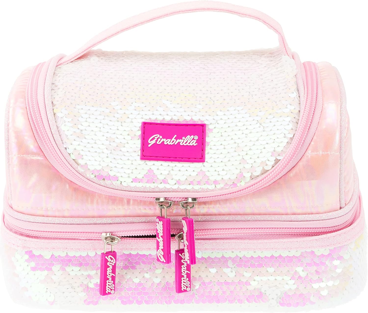 GIRABRILLA PUFFER LUNCH BOX BEAUTY CASE ROSA