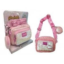 GIRABRILLA PUFFER BORSA POCHETTE ROSA-BIANCA