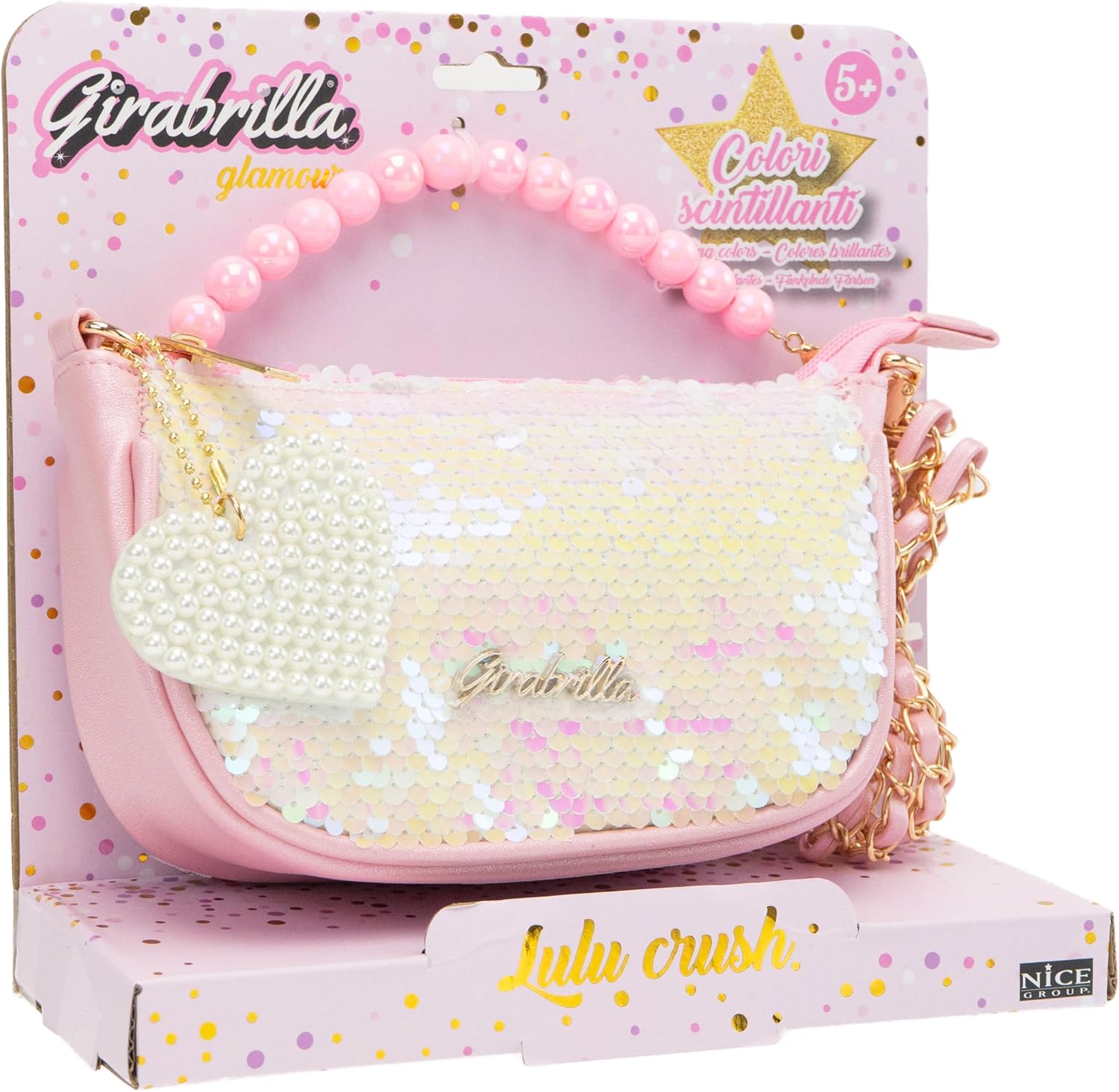 Girabrilla Glamour  Borsetta Lulù Crush con Maniglia di Perline Tracolla