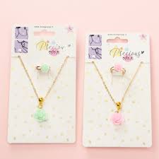 DELICATE ROSE BIJOUX LINE COLLANA E ANELLO 2PZ