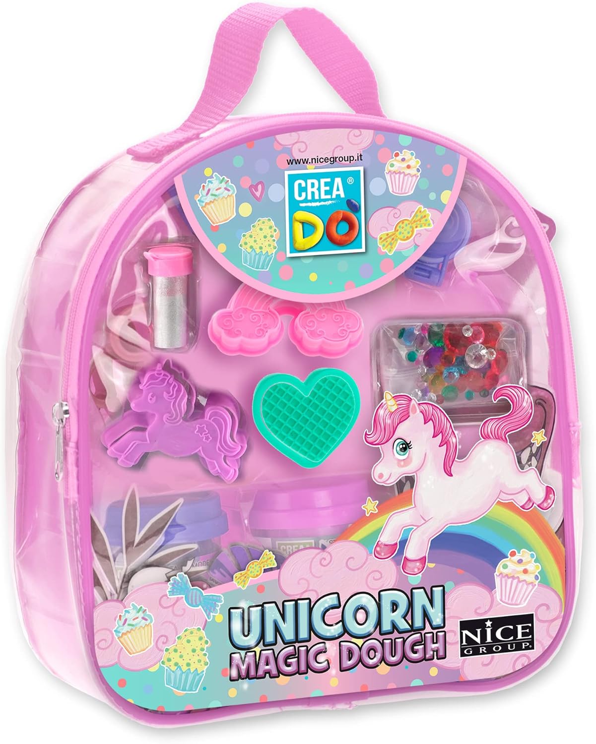 Creadò  Magico Unicorno, Zainetto Set Pasta da Modellare
