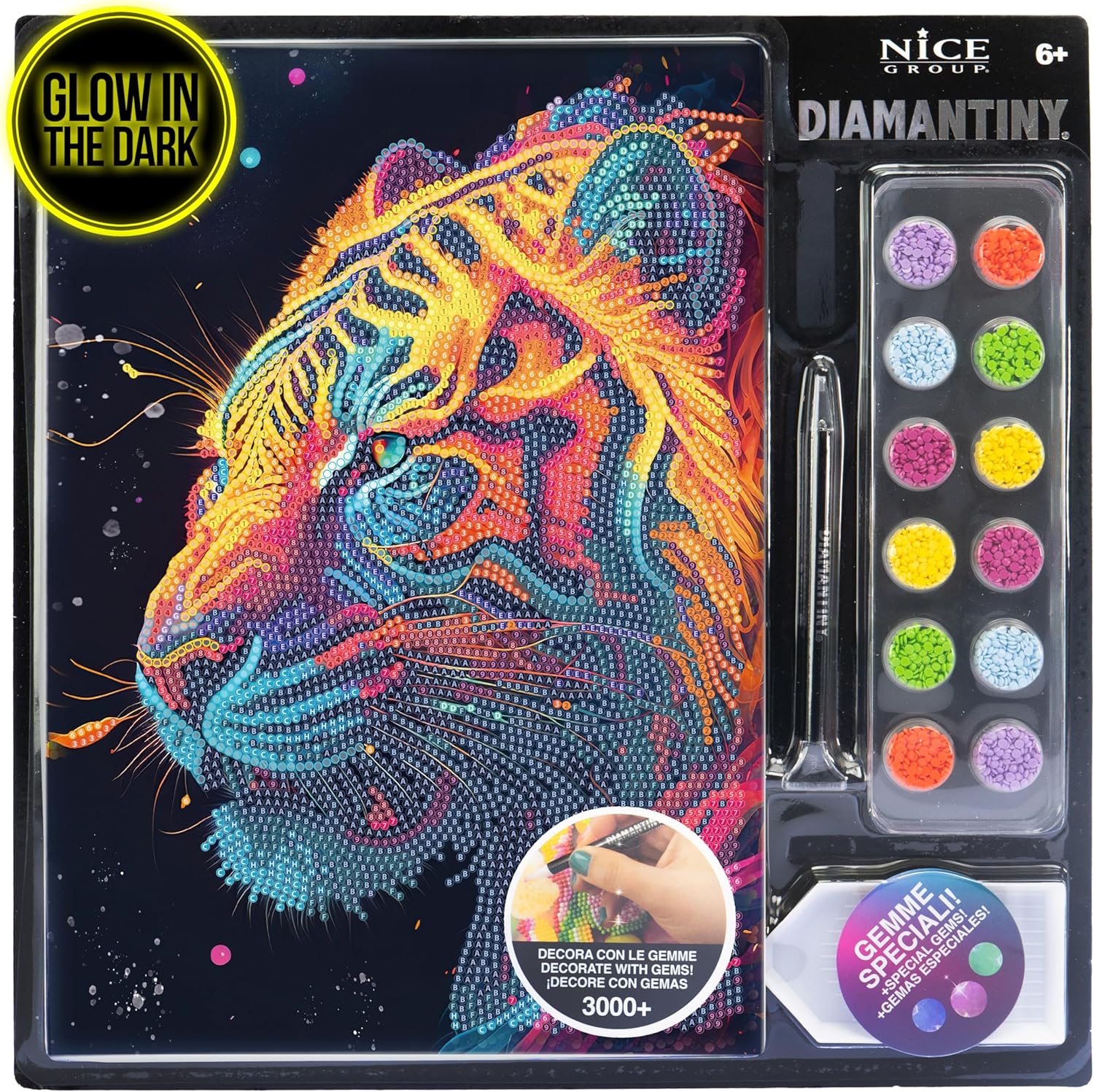 DIAMANTINY- Tigre Dipingi coi Numeri