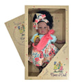 BAMBOLA ADDIS CON BEBE' TURQUOISE CON SCATOLA