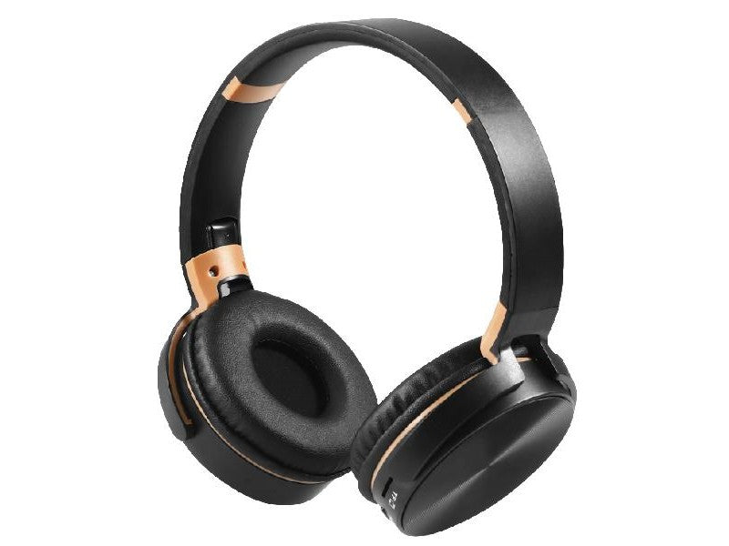 CUFFIA WIRELESS FM RADIO MP3 NQEO NERO
