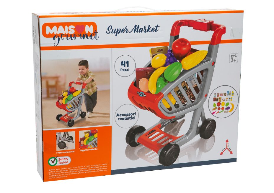 CARRELLO SPESA CON 41 ACCESSORI