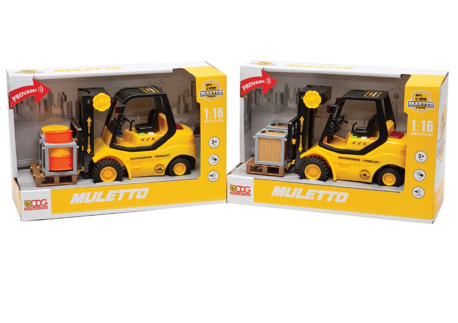 MULETTO ASS.20CM LUCI E SUONI