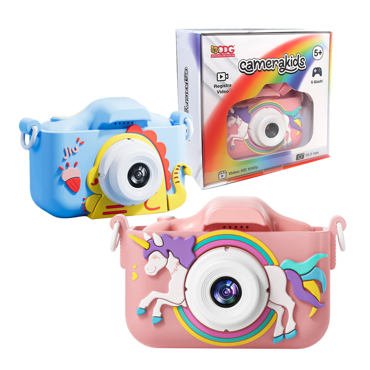 FOTOCAMERA DIGITALE (SENZA SCHEDA) ODG1129 ROSA O AZZURRO