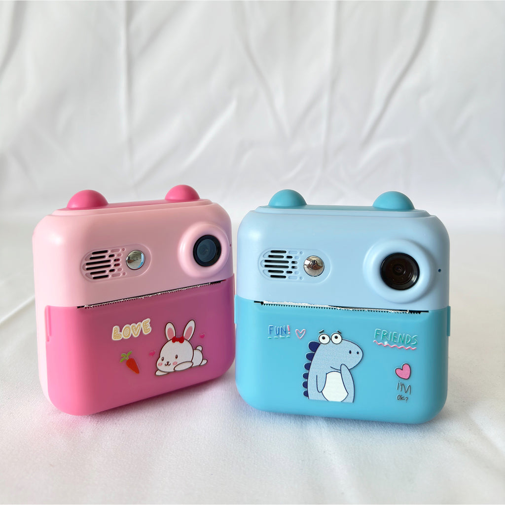 FOTOCAMERA PRINT PER BAMBINI (SENZA CARD) ROSA/AZZURRO