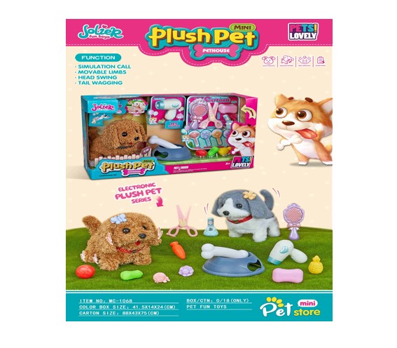 PELUCHE PET C/ACC. BEAUTY ODG1198