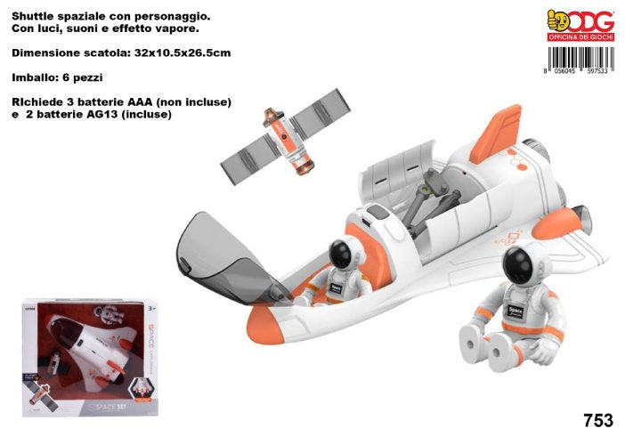 SPACE SHUTTLE CON PERS. E ACC. L&S VAPORE ODG753