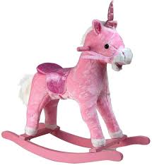 UNICORNO A DONDOLO - ROSA ODG848