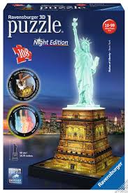 Puzzle 3D Night Edition - Statua Della Liberta'