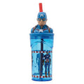 BICCHIERE C/CANNUC.3D CAP.AMERICA TRITAN 74866