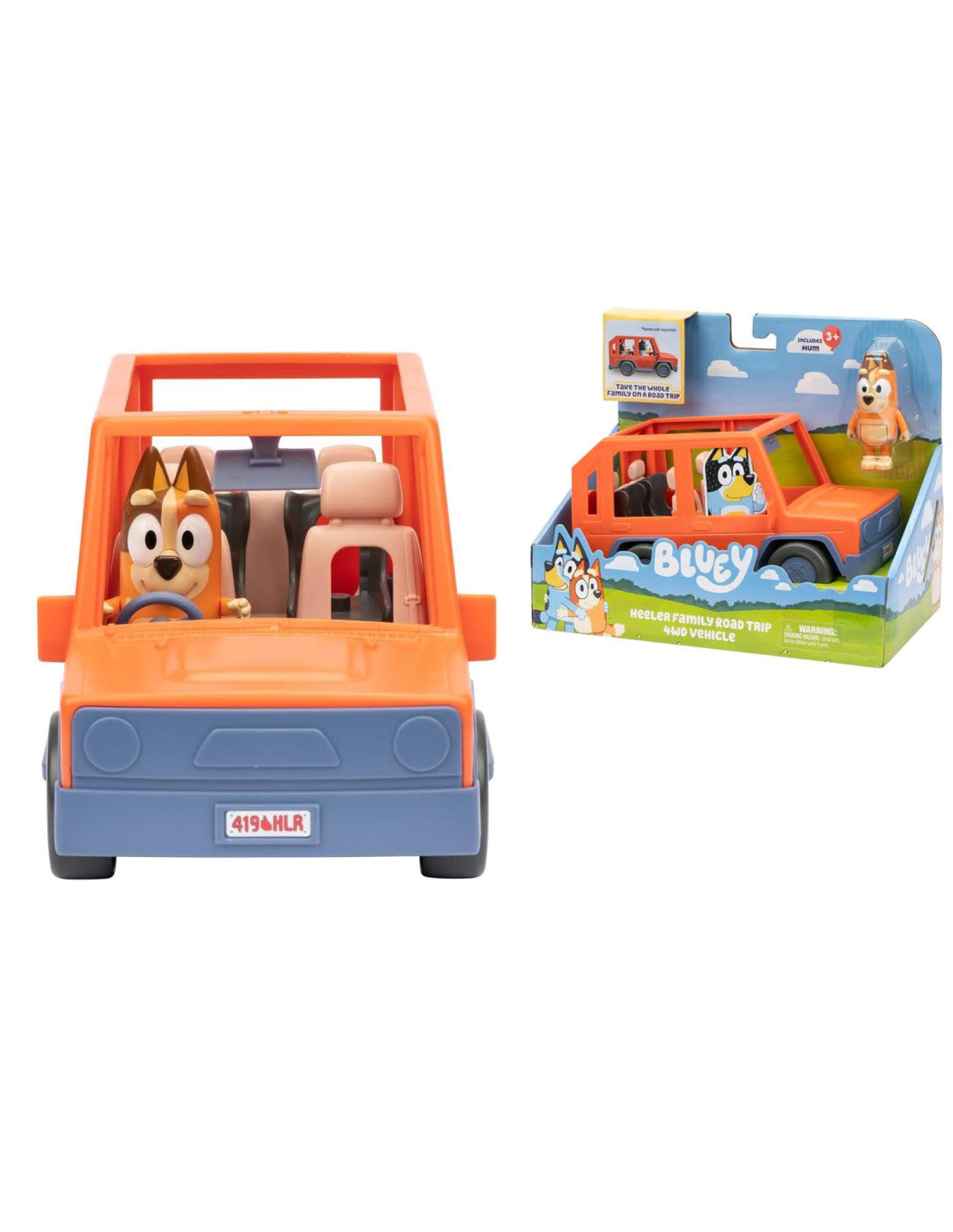 Bluey Jeep con Chilli