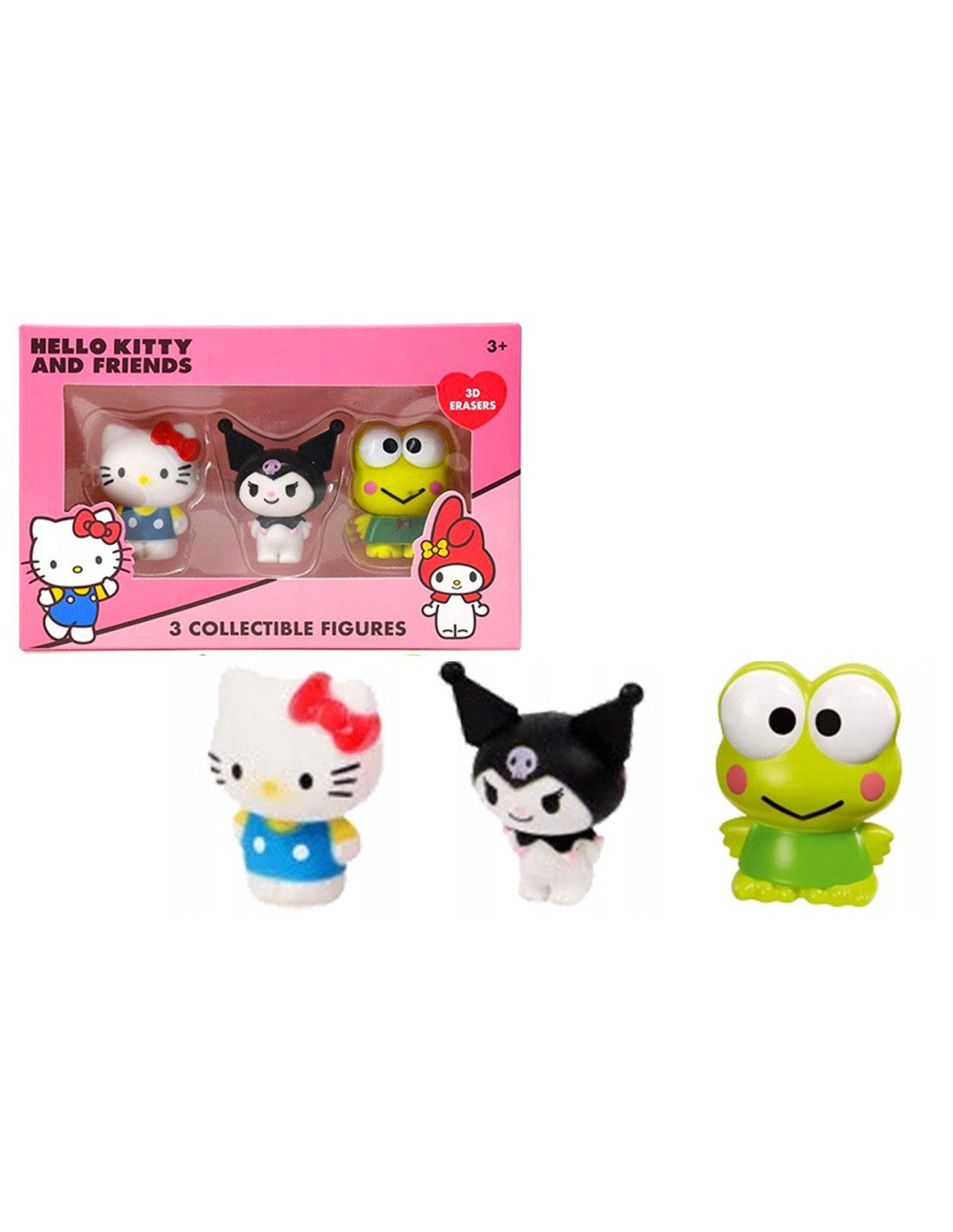 Hello Kitty gomme 3D pack 3pz