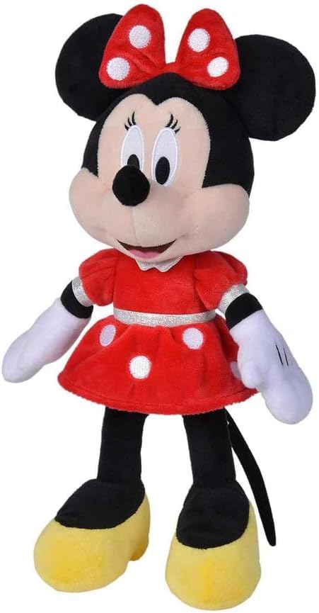 Minnie Abito Rosso, Nero, Rosso, Giallo, 35 cm