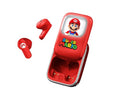 Cuffie wireless Super Mario con custodia di ricarica scorrevole e luce a LED
