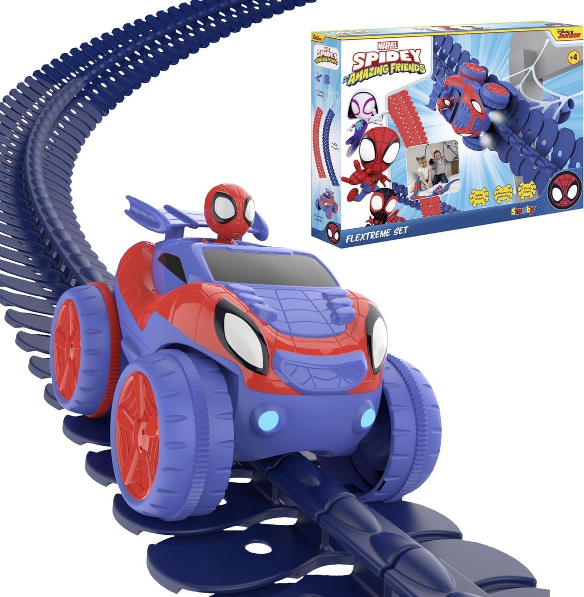 Spidey FleXtreme Set 4.4 m di pista, 184 pz, 1 auto spidey