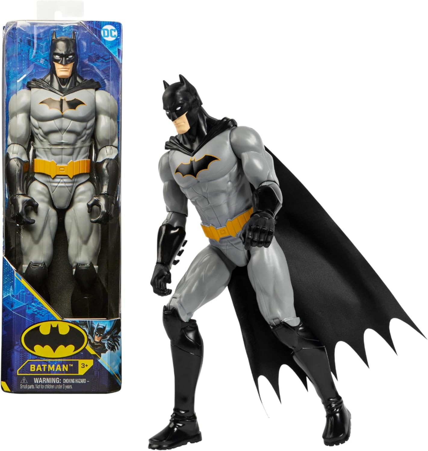 BATMAN, Personaggio Batman in Scala 30 cm Mantello